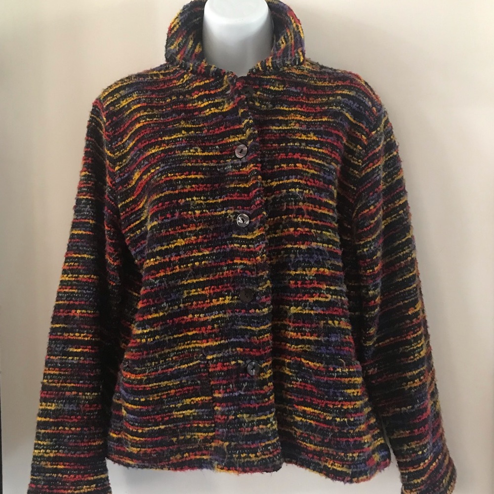 Chico’s Multi-color Jacket Size 1 - Picture 7 of 14